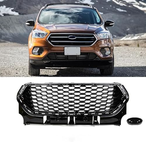 AnJWen Auto Frontstoßstangengitter für Ford Escape Kuga 2017 2018 Kühlergrill Grill