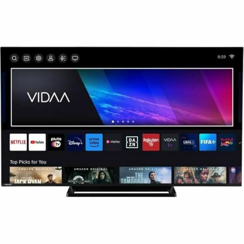 TOSHIBA 55QV3363DG QLED-Fernseher 55'' (139 cm) 4K UHD 3840 x 2160 HDR Smart-TV 3 x HDMI WLAN