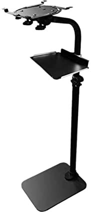 Universal Adjustable Projector Stand & Mount - Floor & Wall Bracket, Concealed Design for Sofa/Bedside, No Holes Required, Perfect for Home Theater & Presentations (Model 1-T10A + Tray)