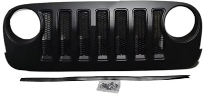 Kühlergrill Vorne Für Jeep Für Wrangler JK Upgrade Auf JL Stil 2007-2017 J373 Schwarz ABS Auto Kühlergrill Front Nieren Gitter