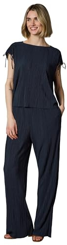 Ragwear Damen Langer Zweiteiler Set bestehend aus Plissee-Top und (extra-) Langer Hose Verllen Set YOUMODO XS-XXL
