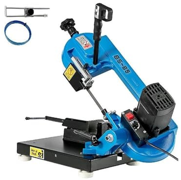 BS-85 Tragbare Metallbandsäge for den Tisch, 1 kW, Bandsäge for Schneiden von Holz, faser, Kunststoff, Holzbearbeitung, Blattgeschwindigkeit 40–88 MPM