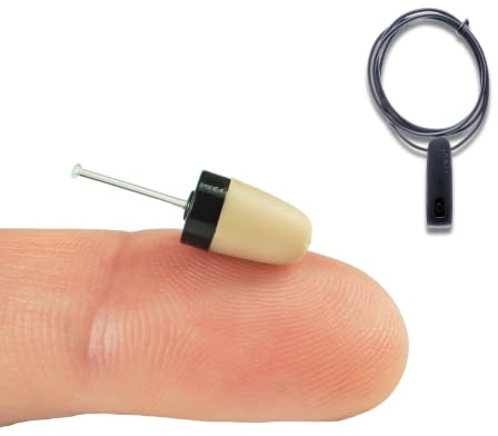 PingaOculto Auricolari Spia Bluetooth per Esami Vip Pro Invisibili Nascosto per Cellulare Microfono Senza Fili - Mini Cuffie Copiare (Auricolari Spia Vip Pro SuperMini Bluetooth Microfono Integrato)