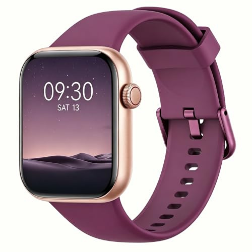 AOYBWK Smartwatch Uomo Donna, 1.85 Orologio Fitness con Chiamate Bluetooth e Notifiche, 140+ Modi Sportivi con Contapassi, SpO2, Cardiofrequenzimetro da Polso, Sonno, IP68 per Android iOS