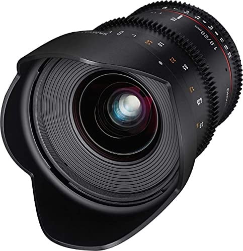 Samyang T1.9 VDSLR 20 mm Manual Focus Video Lens for Sony FE - Black