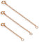 jewellerybox Rose Gold Dipped Sterling Silver Train Chain Extender 4 Inches