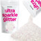 Hemway Ultra Sparkle Glitter - Mother of Pearl Iridescent | Chunky Metallic Flakes for Resin & Epoxy Crafts | Supplies for Tumblers, Festival, Hair, Face, Body, Eye & Nail Art Decoration | 100 g