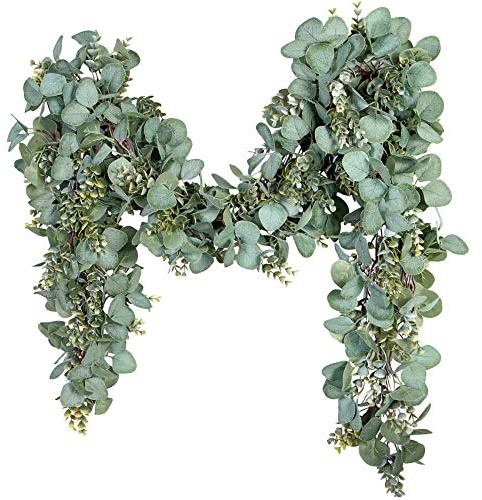 Ouddy Decor Eucalyptus Garland Lush Artificial Greenery Faux Vines