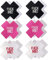Creamlin 6 Paires de Couverture de Mamelon Pasties Corss Couverture de Mamelon infirmière Autocollant sur Soutien-Gorge Poitrine Pasties jetable Pasty Set