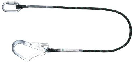 COVERGUARD Longe de retenue corde tressée avec connecteur acier ouverture 50mm TILIA 1,5 m - EN354 - Protection EPI