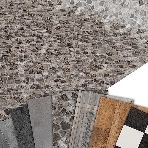 Primaflor PVC Bodenbelag Meterware - TRONTO, Stein Siena, 2,00m x 11,50m, Vinyl-Boden in Steinoptik für Küche, Wohn- und Badezimmer, Hochwertige Auslegware, Anti-Rutsch Oberfläche