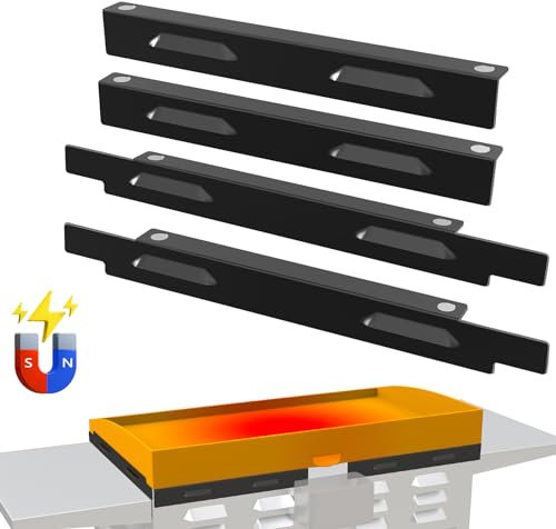Magnetischer Windschutz für Blackstone 71,1 cm Grillplatte, Windschutz für Blackstone Grillzubehör, Grillzubehör schützt die Flamme, hält Wärme, kompatibel mit Abdeckhaube, hinterer Fettbecher &