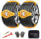 Universal Schneeketten für Auto Ninonly 8 Stück Auto Schneeketten SUV für Rad Das Auto, SUV und Kleine LKWs Auto Reifen Schneekette Anti Rutsch für Auto Sicherheit, Klettern,Breite mit 165mm-275mmm