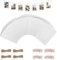GOIEHIR Braun Papier Fotorahmen, 40 Pcs Kraftpapier Bilderrahmen, Papier Bilderrahmen, 11,5 x 15,5 cm, zum Aufhängen von Bildern Postkarten mit 40 Holzklammern und 4 Hanfseil, Weiß