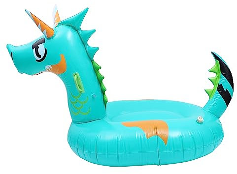 HEMOTON Aufblasbares Schwimmbett in Drachenform Lustiges Und Praktisches Schwimmkissen Für Erwachsene Leicht Zu Verstauen