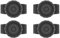 Ficher 4X Wireless Bluetooth PTT Walkie Talkie Control Button mit Verstellbarem Riemen für Zello IOS Android Smartphone
