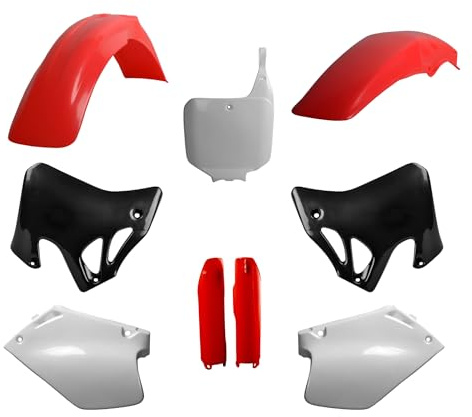 POLISPORT 91507 - Kompletter Kunststoffsatz (mit Gabelschutz) HONDA Farbe OEM 95-96