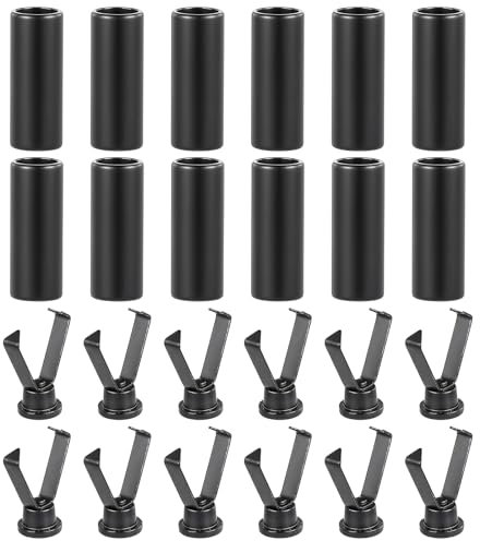 Ymapinc 12 Paare Kordelenden, Schwarz Kordelenden Metall Kordel Endstück Schnürsenkelkopf Kordelstopper Schnürsenkelspitzen für Schnürsenkel Hoodie Zubehör DIY Design Reparieren