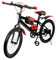 SHIOUCY 20 Zoll Mountainbike Kohlenstoffstahl Maximale Tragfähigkeit 85 kg für Mädchen Jungen Herren und Damen Rot