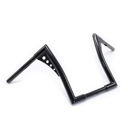 Vintage Motorrad 25mm Lenker Ape Hanger Bars 10''12 14''16'' Rise Modifiziertes Lenkrad Softail Für Dyna Electra Glide 883(Black 14inch)