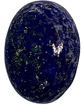 DENMOUS 9 Karat / 10 Ratti natürlicher Lapislazuli (Lajwart) ovaler gemischter Schliff, loser Edelstein zur Herstellung von Medaillon/Anhänger, für Unisex-B09R4P21-1D