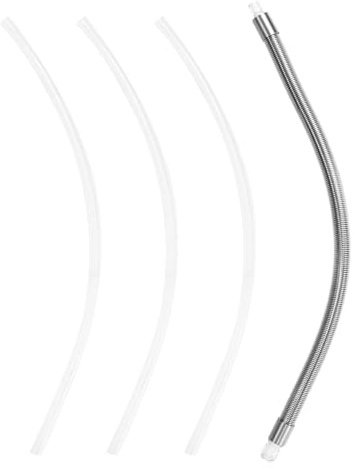 Stainless Steel Milk Tube with 3pcs Silicone Hose, Hose Connectors Compatible with Jura HP3 Coffee Machines & Milk System