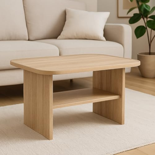 Couchtisch oval 69x51 Sonoma Eiche