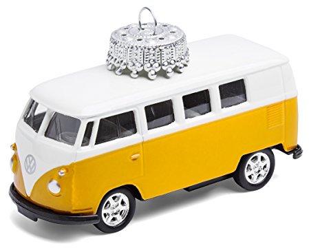 corpus delicti :: Christbaumschmuck aus Metall – kompatibel mit VW Bus T1 Bus (gelb) (W20.2g)