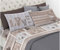 Set completo di biancheria da letto in 100% cotone fantasia Shabby Love Matrimoniale Beige