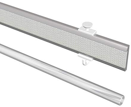 Flairdeco Chariot de 6 Panneaux avec Bande Velcro réglable en Aluminium Gris argenté 60 cm