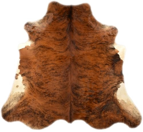 generisch Premium KUHFELL STIERFELL BRAUN EXOTISCH 230 x 200 cm XL Fell Teppich VON KUHFELLE ONLINE