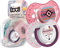 LOVI Ciuccio 18 Mesi+, Succhietti Bimba con Tettarella in Silicone, Suggerimento dinamico, Collezione Indian Summer, 2 pezzi, Rosa