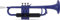 Classic Cantabile MardiBrass ABS Kunststoff Trompete - Perinet-Ventile - 510g leicht - Bohrung: 11,6 mm - inkl. Mundstück und Gigbag - matt-blau