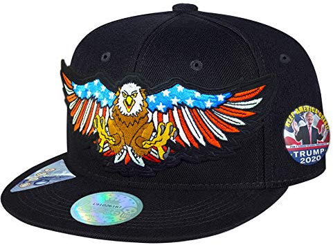 Cappellini da baseball classici ricamati per uomini ragazzi Snapback cappelli per adulti stile regolabile - nero - taglia unica