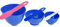 ORILAO 3Pcs Flexible Rubber Mixing Bowls,Dental Rubber Plastic Spatulas for Alginate and Plaster Materials