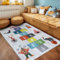 KinderTeppich, Himmel und Hölle, Teppich Grau, 140 x 200 cm, Teppich für Kinder, Teppich Kinderzimmer