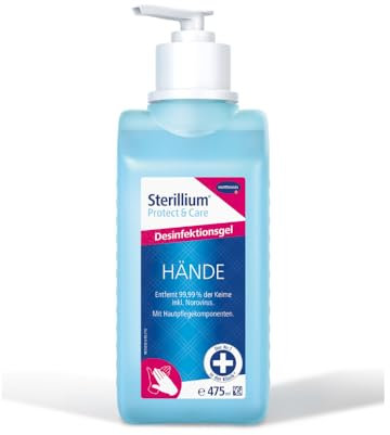 Sterillium Protect & Care Desinfektionsgel: Antibakterielles Hände-Desinfektionsmittel mit Pflege-Komponenten, 475 ml - 12er Pack