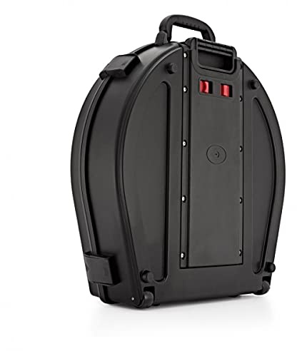 21 Inch piatto Case con ruote Gear4music - resistente | Per batteristi e percussionisti live, contiene fino a dieci piatti da 21 pollici, guscio impermeabile