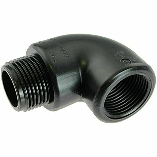 STEMAX-Wassertechnik: PP Gewindefitting, Winkel 90° AG x IG, Größe: 2 x 2