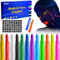Roizefar Schminkstifte Set 12 Farben, 6 Normal + 6 Neon UV Paint Stick / Gesicht & Körper CrayonGesichtsfarben, Sicher und Ungiftig, Abwaschbare Kinderschminke Set, für Geburtstagsfeie, Halloween