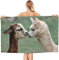 Strandtuch Alpaka, Mikrofaser Strandtuch Tier Handtuch Groß 90x180 cm Badetuch Strandhandtuch Schnell Trocknendes Sandfreies Weiches Saunatuch, reisehandtuch, Badehandtuch