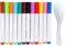 Lipfer 12 Piezas Pen De Pintura De Agua Mágica, Pluma De Tinta Flotante Mágica con Cuchara, Bolígrafos Mágicos De Pintura De Agua Que Pueden Flotar En Agua