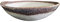 PintoCer - 2 assiettes creuses en grès, 23 cm, bol pour soupe, pâte, salade ou céréales, blanc et marron