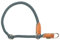 Leisegrün Hundehalsband Paracord verstellbar | Halsband für Hunde aus Nylon | Modell Devon | Blau | Größe: M