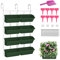 WMLBK Hanging Planter Bags, Wall Planting Pot with water basin Self-Watering Plant Pots with 4 Pots Vertical Living Green Wall for Indoor/Outdoor/Balcony (8Pcs-B)