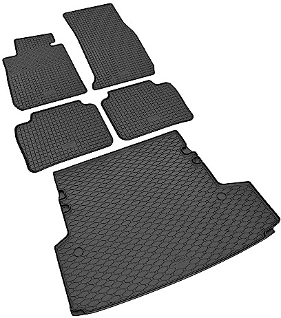 Stylisches Gummi- und Kofferraumwanne Set geeignet für BMW 3 F31 Touring ab 2011 bis 2019 - Schützen und Aufwerten in Einem.