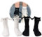Yawlsow 2 Paar Pärchen Socken mit magnetischen Händen, Lustige magnetische Socken zum Halten der Hände, 3D-Puppen-Paar Geschenke, Unisex für Paare Valentinstag