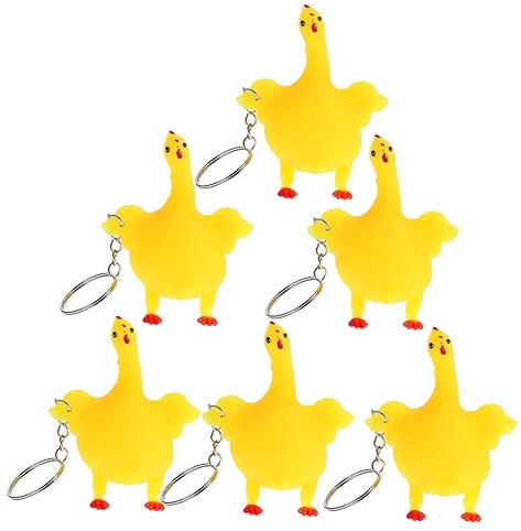 TOYANDONA 12 STK Spielzeug Zum Melken Von Hühnern Hühnerspielzeug Legt Eier Squeeze Legeei Geschenk Gummi-Squeeze-Huhn Hühnchen-stressball Ei-stressball Kind Plastik Küken Kugel Quetschen