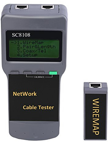 Network Cable Tester, Remote Identification Device, Breakpoint Finder for Locates and Tests Voice, Data and Video Cables