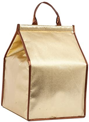 VINTORKY 1stück Wiederverwendbare Kühltasche Champagner-gold Isolierte Tragetasche Für Kuchen Eiscreme Obst Und Snacks Leicht Für Unterwegs